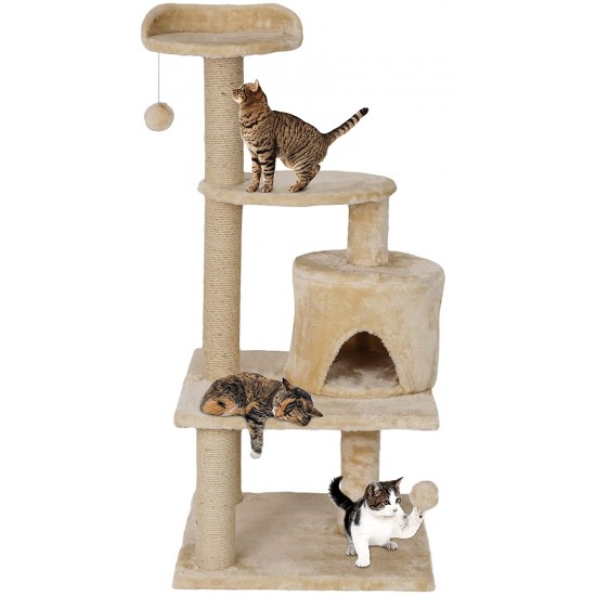 Cat Scratching Tree with Double Stand