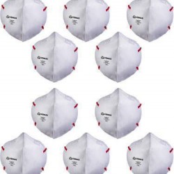 Venus 95% V-4400 NIOSH N95 Flat Fold Respirator Anti Pollution Face Mask  (White, Free Size, Pack of 10)