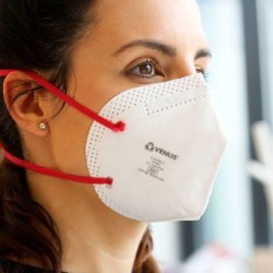 Venus 95% V-4400 NIOSH N95 Flat Fold Respirator Anti Pollution Face Mask  (White, Free Size, Pack of 10)